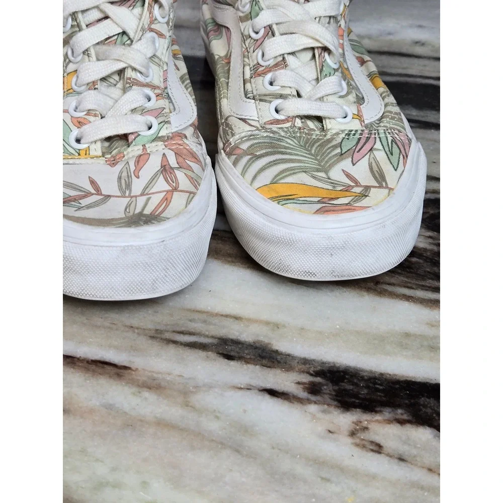 Vans Old Skool Tropical Leaf Floral Low Top‎ Sneakers Mens  Womens 7.0 721278